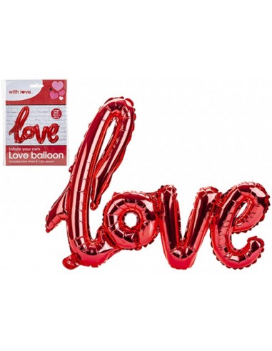 Palloncino scritta Love rossa -  78 cm x 58  cm - 1 pz