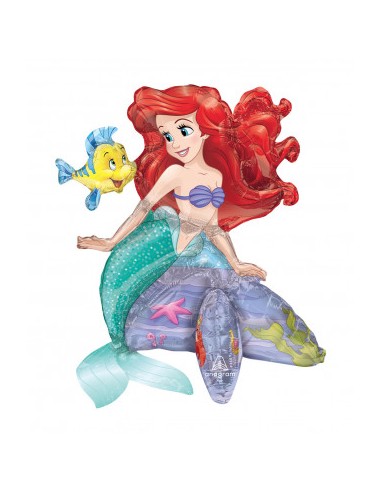 Palloncino Ariel di -La Sirenetta- Disney - Air FILLED  - Anagram - 45 cm x 50 cm H - 1 pz