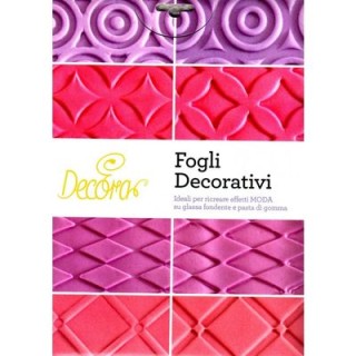 KIT 4 FOGLI A4 DECORATIVI EFFETTO MODA DECORA