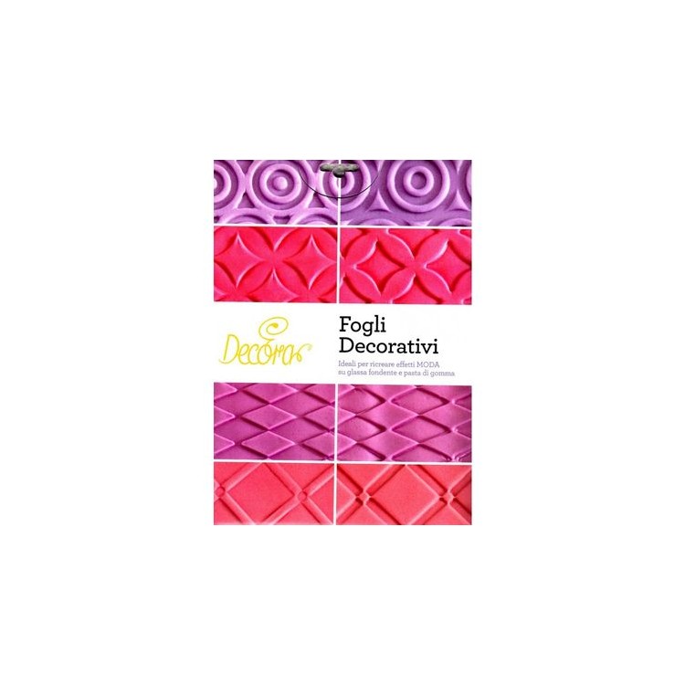 KIT 4 FOGLI A4 DECORATIVI EFFETTO MODA DECORA