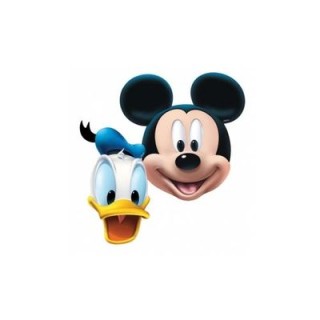Kit 4 Maschere Topolino e Paperino Disney per Compleanno - 4 pz - cartoncino - Amscan