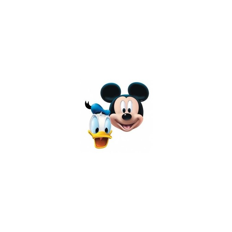 Kit 4 Maschere Topolino e Paperino Disney per Compleanno - 4 pz - cartoncino - Amscan