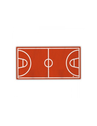 Tovaglioli CAMPO DA Basket  (Nuovo) - 16 pezzi - 33 cm x 44 cm - 2 veli
