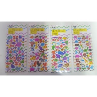 Kit 48 Stcker Animali  colorate per regalini Compleanno Bambini (Party Favors ) PS: Arrivarà 1 delle 4 Confezioni  in foto , in