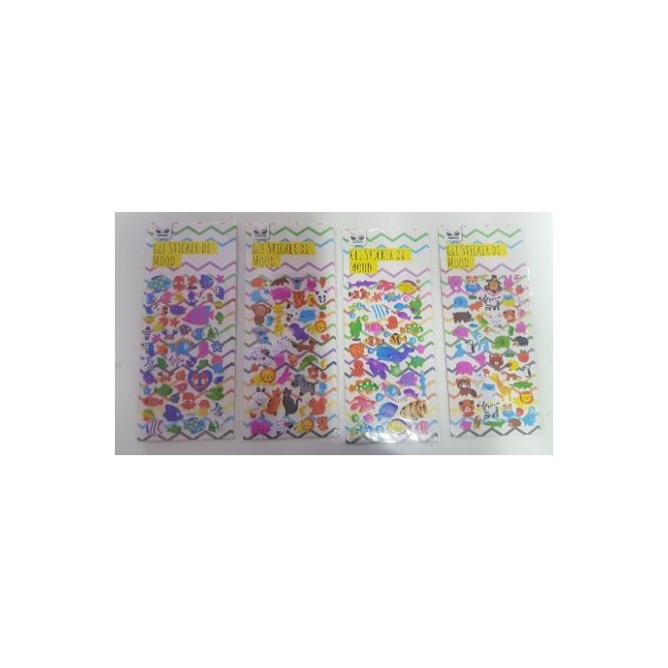 Kit 48 Stcker Animali  colorate per regalini Compleanno Bambini (Party Favors ) PS: Arrivarà 1 delle 4 Confezioni  in foto , in