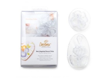 Kit 5 Tagliapasta e Imprimi Decori Viola - DECORA