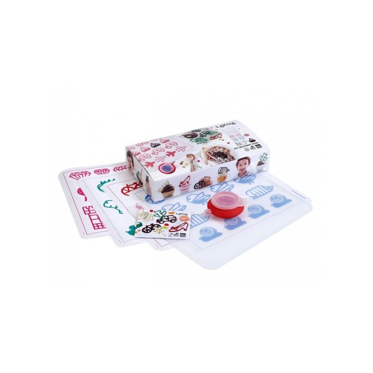 Kit Decomat Kids in silicone per decorazioni in cioccolato - Lèkuè
