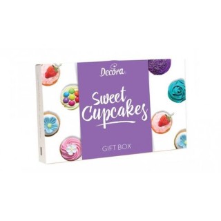 KIT SWEET CUPCAKES (tutto l'occorrente per realizzare golosi muffin e cupcakes) DECORA