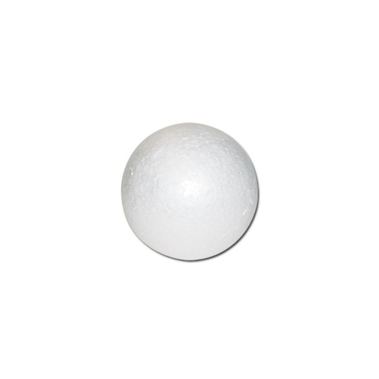 Pallina in Polistirolo - Diametro 9 cm. Confezione da 6 pezzi - DECORA