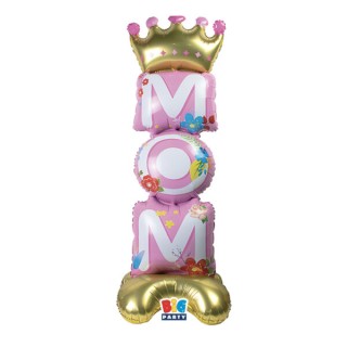 Palloncino  MOM (FESTA DELLA MAMMA )39 x112 x39 cm  AirLoonz Composizione  1 pz