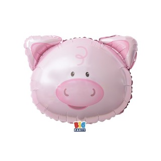 Palloncino  testa MAIALE 46 x 44- 1 pz