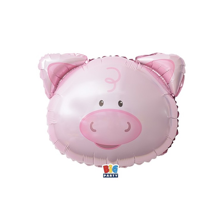 Palloncino  testa MAIALE 46 x 44- 1 pz