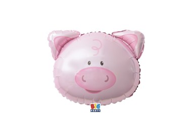 Palloncino  testa MAIALE 46 x 44- 1 pz