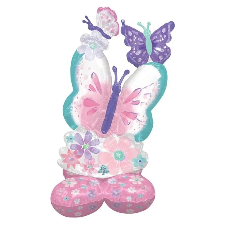 Palloncino 111 x 71 cm AirLoonz Composizione di FARFALLE E FIORI Anagram 1 pz Palloncino 111 x 71 cm AirLoonz Composizione di FARFALLE E FIORI Anagram 1 pz