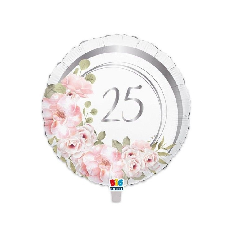 Palloncino 25° Anniversario di Matrimonio - - 45 cm - 1 pz