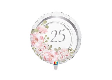 Palloncino 25° Anniversario di Matrimonio - - 45 cm - 1 pz