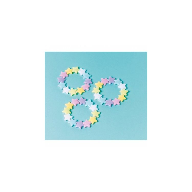 Kit 12 BRACCIALI tante stelline colorate per Bambine per Compleanno - Confez. 12 pezzi - plastica - Amscan Kit 12 BRACCIALI tante stelline colorate per Bambine per Compleanno - Confez. 12 pezzi - plastica - Amscan