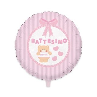 Palloncino Battesimo Bimba - 18" / 45 cm - 1 pz