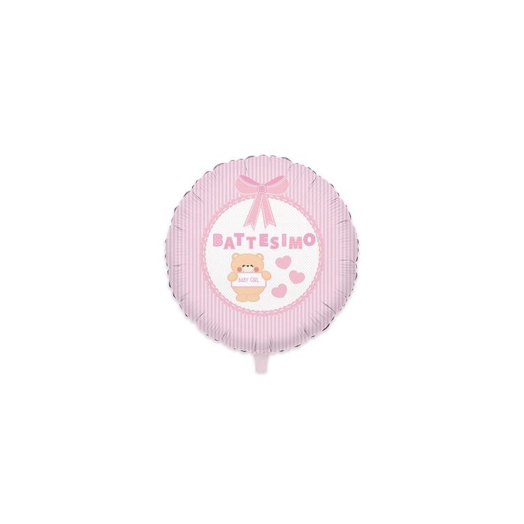Palloncino Battesimo Bimba - 18" / 45 cm - 1 pz Palloncino Battesimo Bimba - 18" / 45 cm - 1 pz