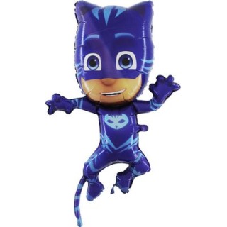 Palloncino Cat Boy Super Pigiamini PJ Masks .  Palloncino Cat Boy tridimensionale Supershape (Nuovo) - Grabo - L 44 cm x H 85 c