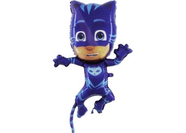 Palloncino Cat Boy Super Pigiamini PJ Masks .  Palloncino Cat Boy tridimensionale Supershape (Nuovo) - Grabo - L 44 cm x H 85 c