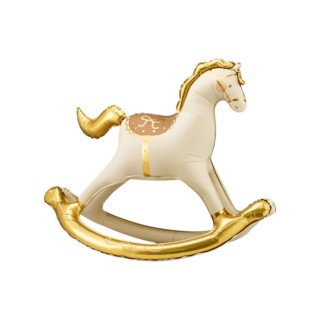 Palloncino Cavallo a Dondolo per Nascita  - AirWalkers -  - L 106 cm x H 86 cm - 1 pezzo