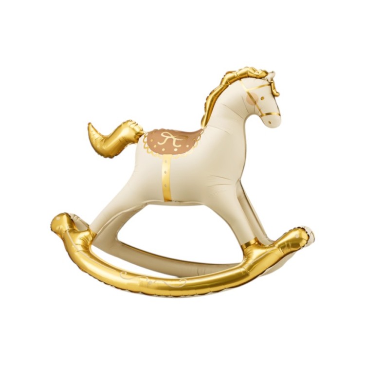 Palloncino Cavallo a Dondolo per Nascita  - AirWalkers -  - L 106 cm x H 86 cm - 1 pezzo