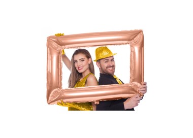 Palloncino Cornice Selfie   Oro Rosa  - SuperShape - Folat - 68 x 85  cm - 1 pz