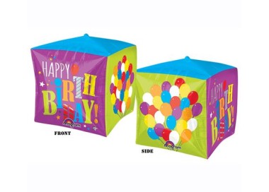 Palloncino Cubo Compleanno - UltraShape - Anagram - 38 cm x 38 cm - 1 pz