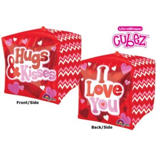 Palloncino Cubo Love ("I Love You") - UltraShape - Anagram - 38 cm x 38 cm - 1 pz