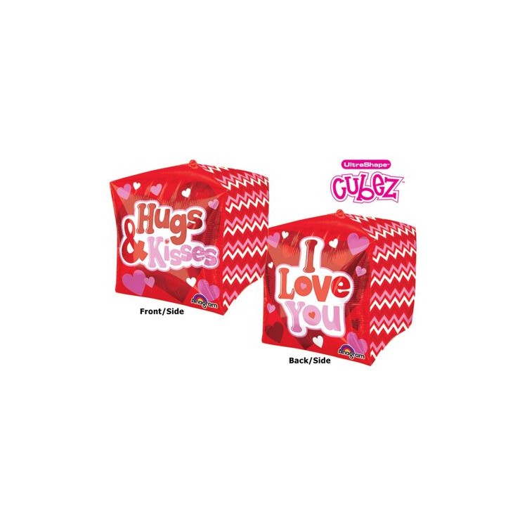 Palloncino Cubo Love ("I Love You") - UltraShape - Anagram - 38 cm x 38 cm - 1 pz