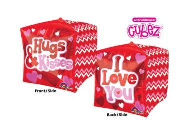 Palloncino Cubo Love ("I Love You") - UltraShape - Anagram - 38 cm x 38 cm - 1 pz
