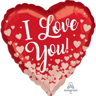 Palloncino Cuore "I Love You" - Shape anagram - 17" / 43 cm - 1 pz