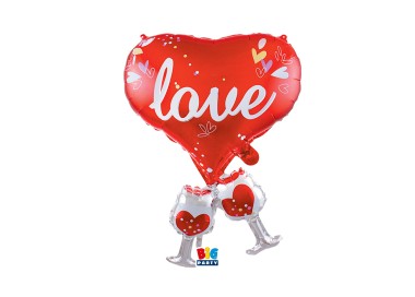 Palloncino Cuore "love" - Big Patry  -  89 cm -  1 pz