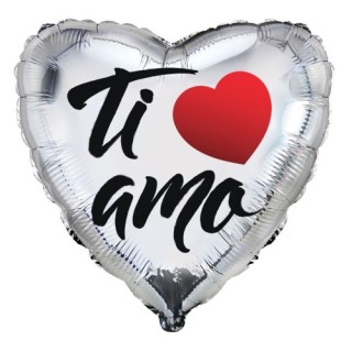 Palloncino Cuore "Ti Amo" - Rocca  - 18" / 46 cm -  1 pz
