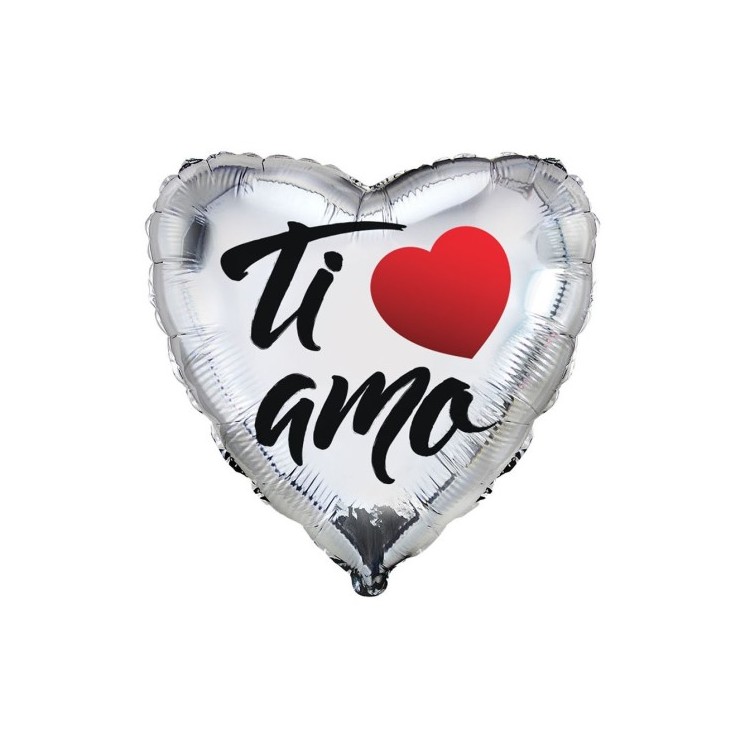 Palloncino Cuore "Ti Amo" - Rocca  - 18" / 46 cm -  1 pz