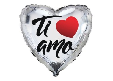 Palloncino Cuore "Ti Amo" - Rocca  - 18" / 46 cm -  1 pz