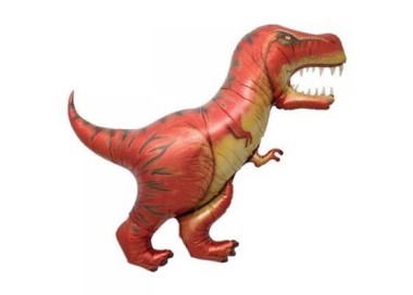Palloncino Dinosauro T-Rex Rosso (Nuovo) - SuperShape - H 119 cm - 1 pezzo