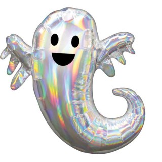 Palloncino Fantasma prismatico Simpatico di HALLOWEEN - SuperShape - 28" / 71 cm - 1 pezzo - Anagram