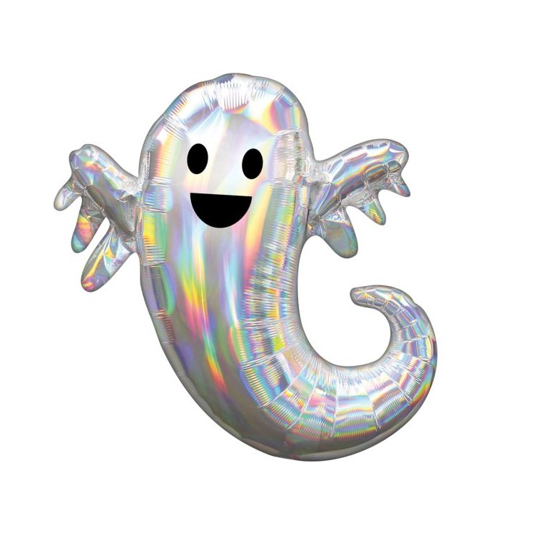 Palloncino Fantasma prismatico Simpatico di HALLOWEEN - SuperShape - 28" / 71 cm - 1 pezzo - Anagram