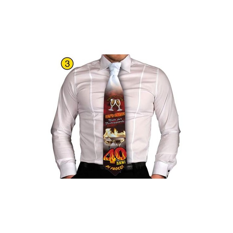  Cravatta in Stoffa  40 anni - 1 pezzo -