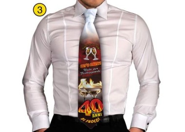  Cravatta in Stoffa  40 anni - 1 pezzo -