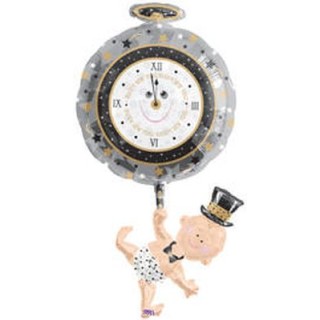 Palloncino Happy New year(Ultimo dell'anno)- Supershape -99x48 cm  1 pz