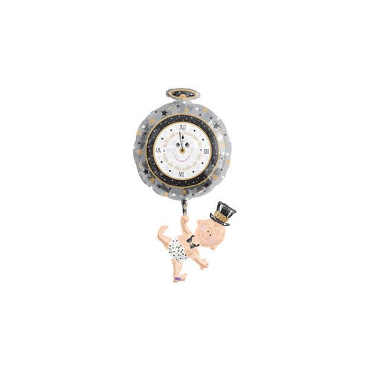 Palloncino Happy New year(Ultimo dell'anno)- Supershape -99x48 cm  1 pz