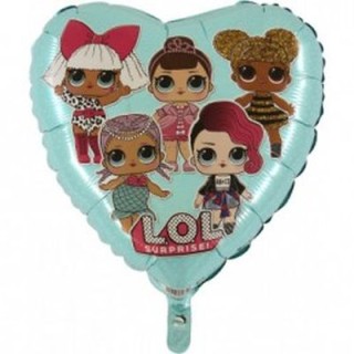 Palloncino LOL SURPRISE ! a Cuore -  43 cm - 1 pz