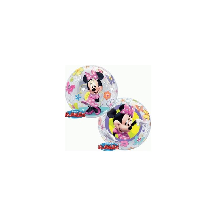 Palloncino Minnie BUBBLE Qualatex - 22"/ 56 cm - 1 pz