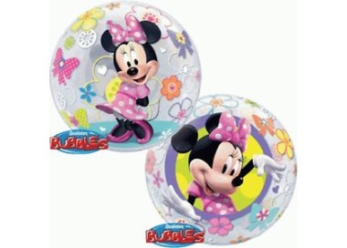 Palloncino Minnie BUBBLE Qualatex - 22"/ 56 cm - 1 pz