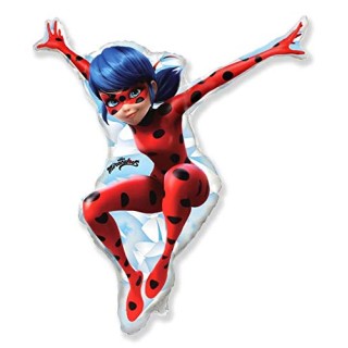 Palloncino MIRACULOUS - LADY BUG - tridimensionale  76 x 85 Cm - 1 pz