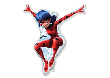 Palloncino MIRACULOUS - LADY BUG - tridimensionale  76 x 85 Cm - 1 pz