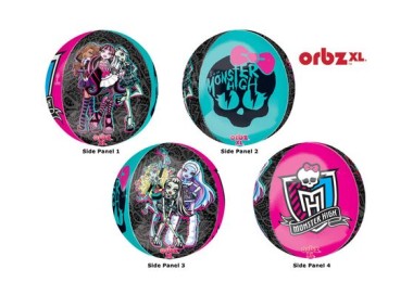 Palloncino Monster High Orbz - Anagram - 38 cm x 40 cm - 1 pz